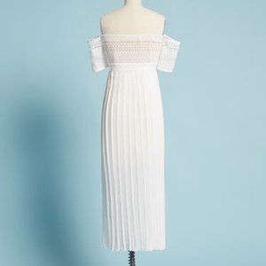 Modcloth Dream Come True Off-the-Shoulder Dress